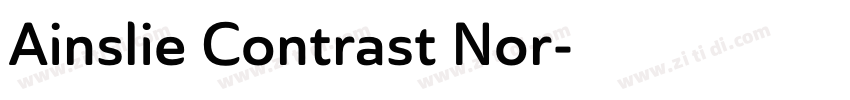 Ainslie Contrast Nor字体转换